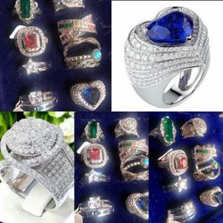 High Quality  NEW Fashion Rings Bundle Of 8 Rings / Size 9/10  *See My Other 800 Items *