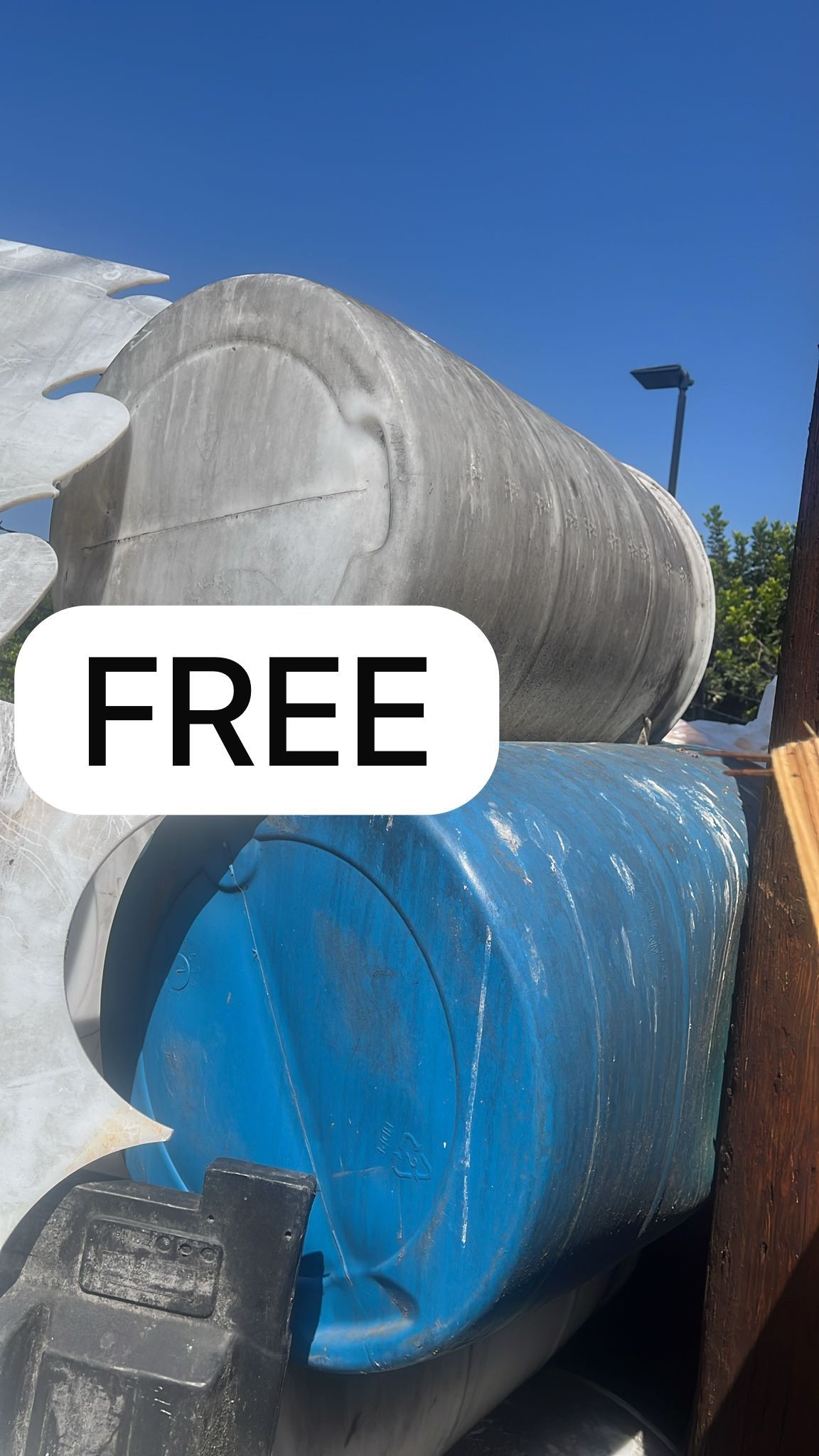FREE Heavy Duty Plastic Bottles (drums)