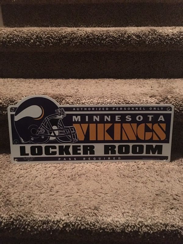 Minnesota Vikings Locker Room Sign
