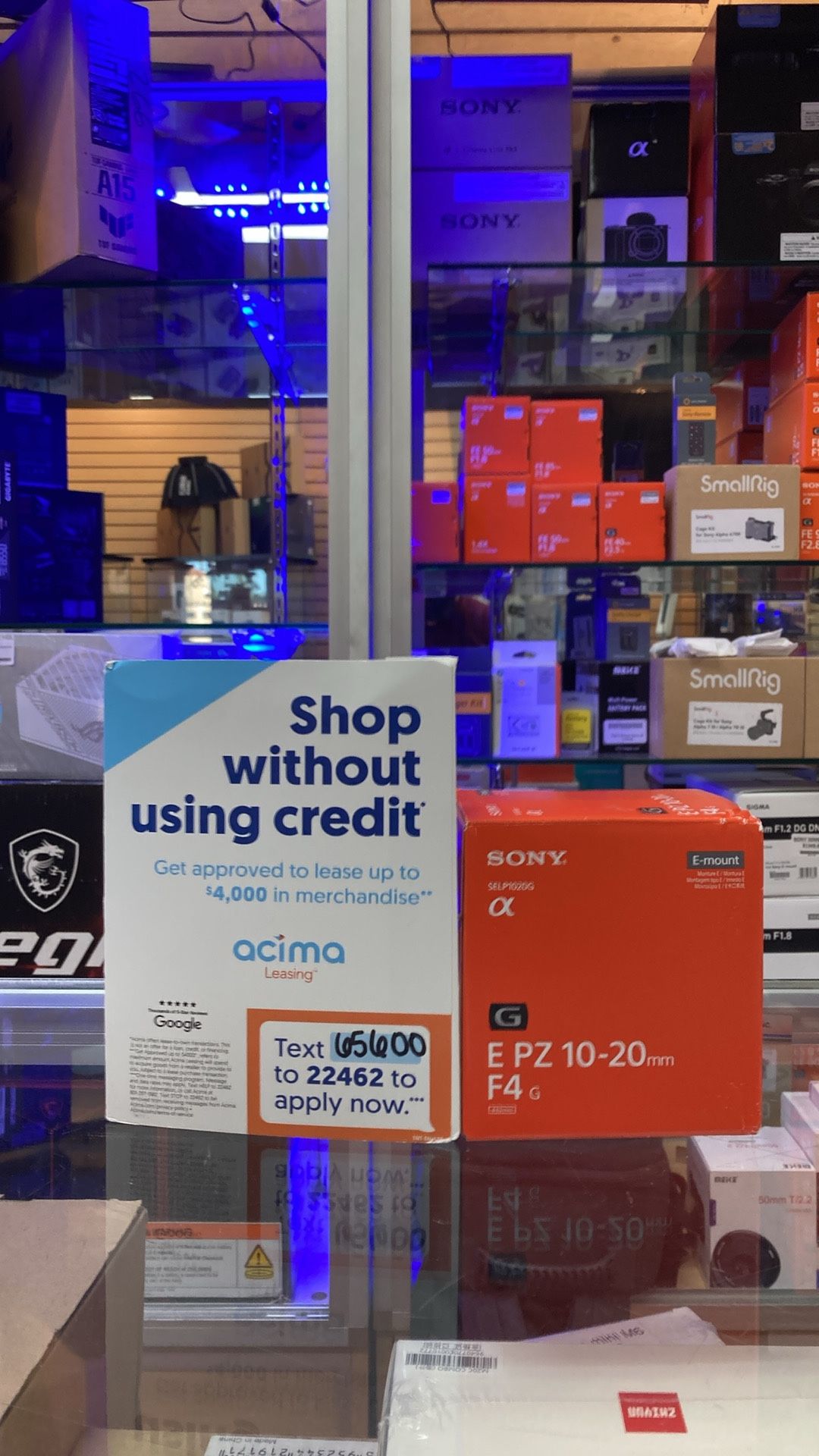 Sony E PZ 10-20mm F4 G Lens