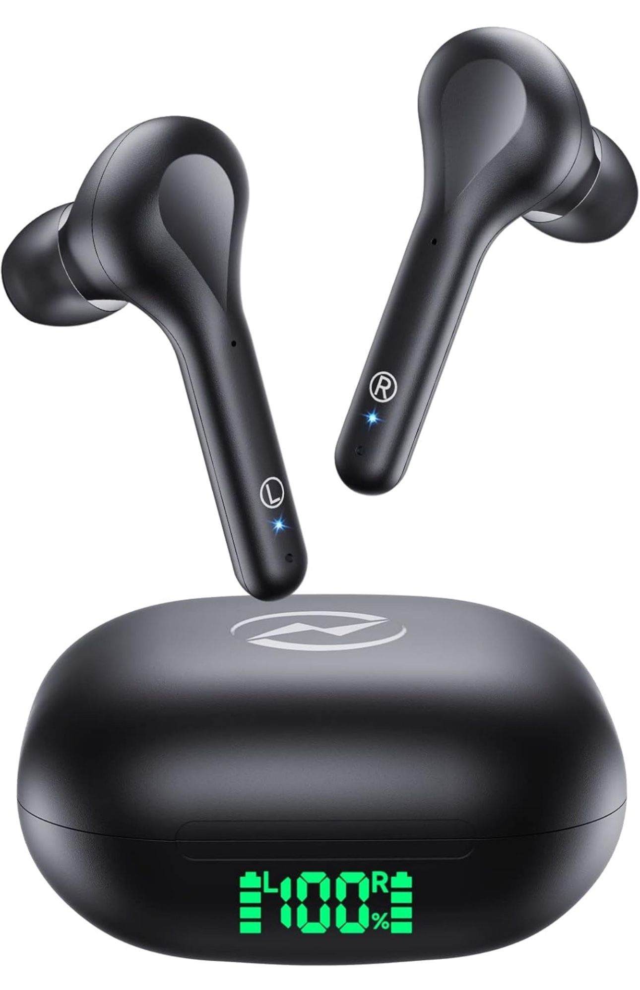 Wireless Earbuds Noise Cancelling 4 Mic Clear Call Bluetooth