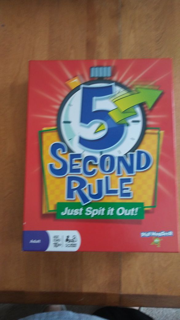 5 second rule Kids board game