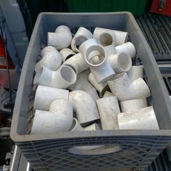 PVC pipe fittings inch and a half 1.5"
