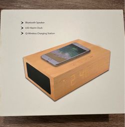 New Blue Sequoia speaker alarm clock and charger in one