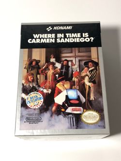 NES Where in the world is Carmen Sandiego? w/ Box and Encyclopedia