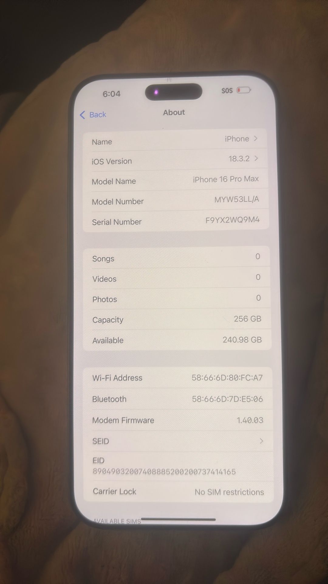 iPhone 16 Pro Max