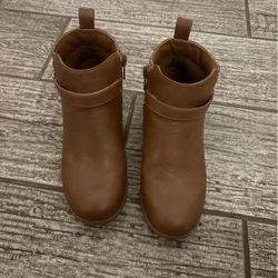 Brown Booties For Little Girls Size 13 