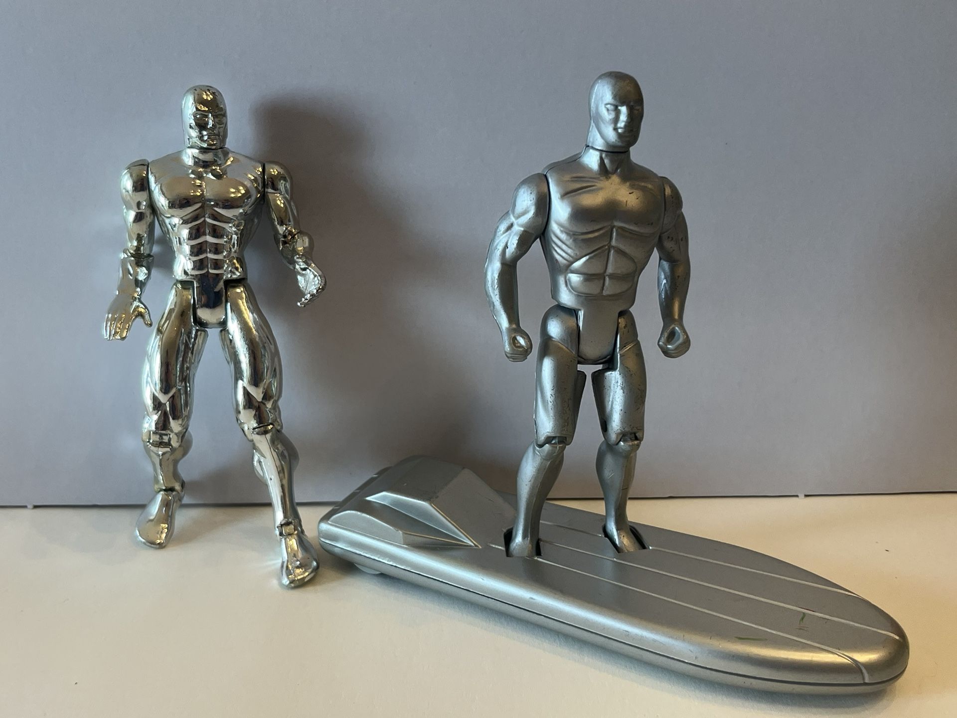 1980 Silver Surfer W/ Board & 1994 Silver Surfer Figure