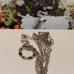 #1724, SWAROVSKI SIGNED NECKLACE, 12"INCHES
