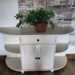 Off White Sideboard/ Buffet Or Use For Coffee Bar (New)