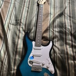 6 String Blue 39” Guitar For Beginners