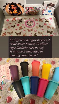Cup wraps/ glitter cups