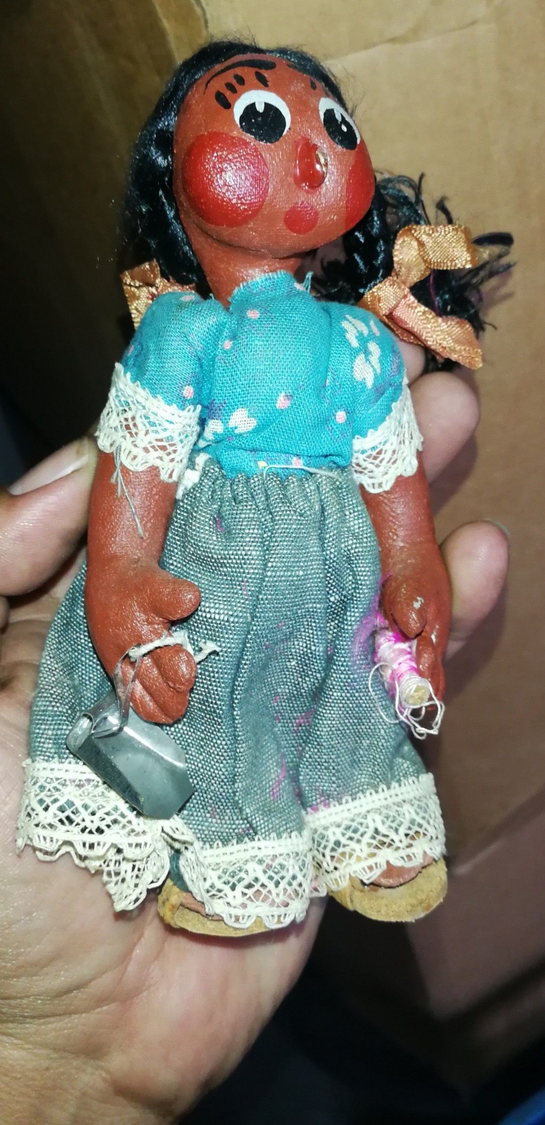 Antique Vintage Old Doll Maybe 1960s-70s Could be Earlier. From Mexico