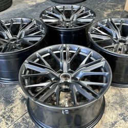 20” GM Chevrolet Chevy Camaro ZL1 ZL-1 Wheels Rims Factory OEM 2017-2024 Charcoal grey staggered Rims