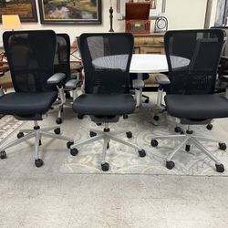 24Haworth Zody Task Chairs,Black Mesh, Black Fabric Seat ,$235.00 Each