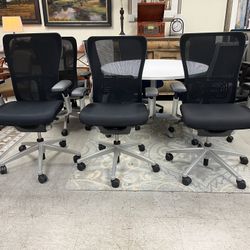 9  Haworth Zody , Black Fabric Seat ,$195.00 Each