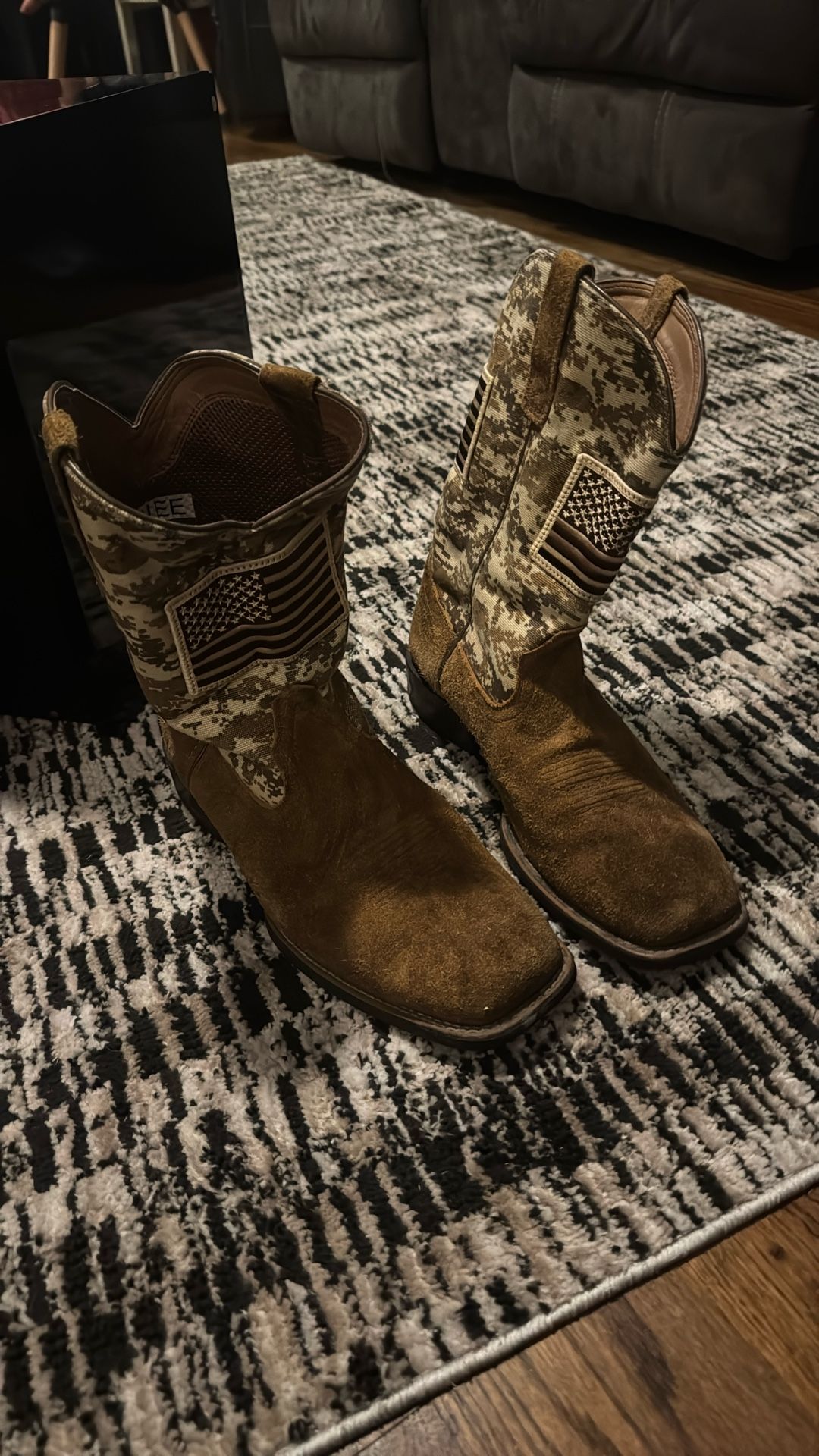 Ariat Steel Toe Boots Worn A Few Times
