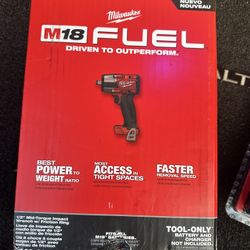 Milwaukee 1/2" impact with 5.0ah battery