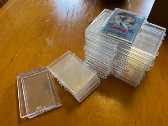 Plastic collectors / trading cards holders / cases