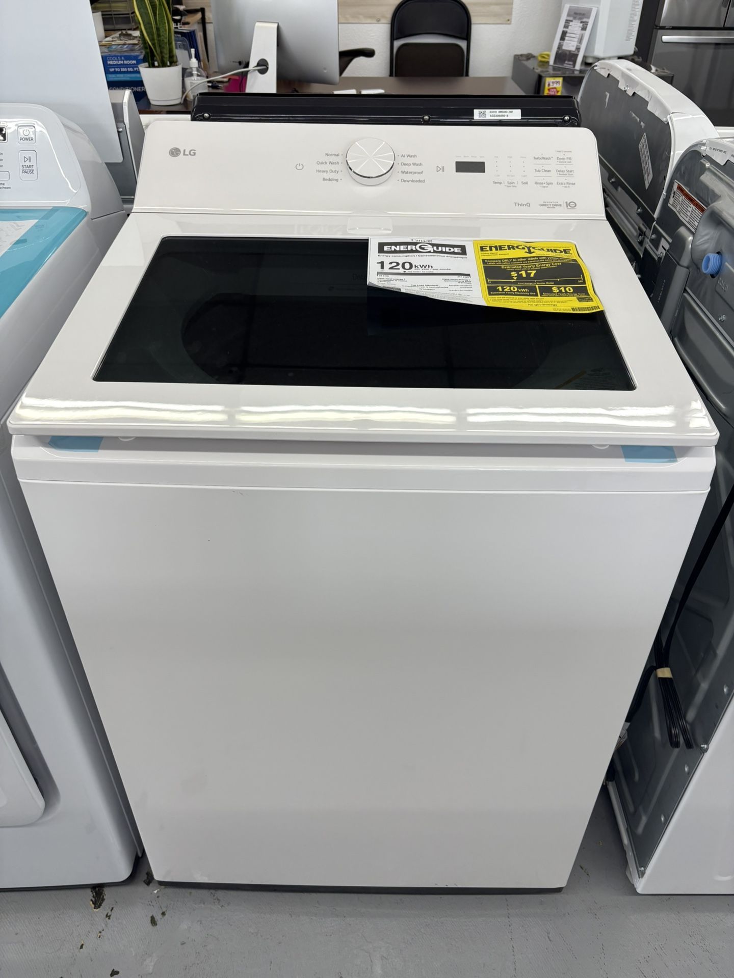 LG Washer 5.0 Cu Ft Capacity