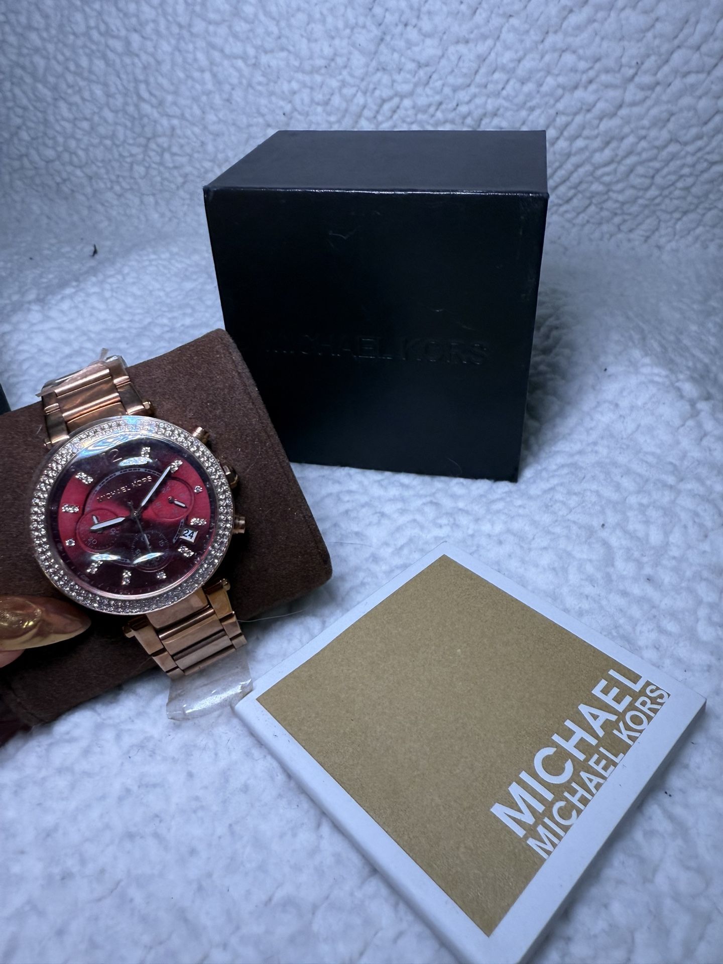 Michael Kors Rose Gold Watch with Box