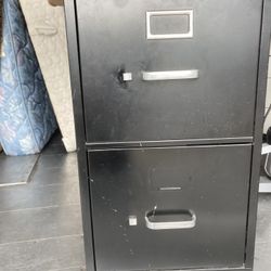 Black File Cabinet
