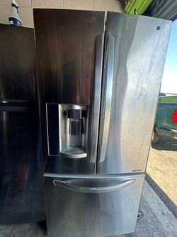 Stainless LG French Door Fridge with Water Dispenser