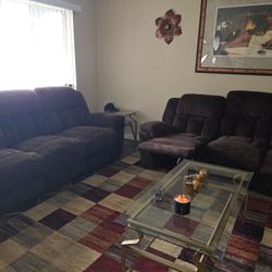2 Brown Couches 