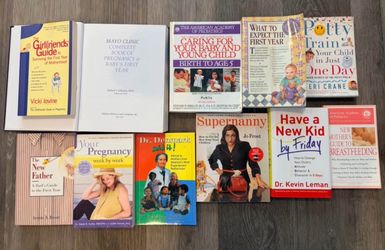 Pregnancy, baby, mother and toddler books