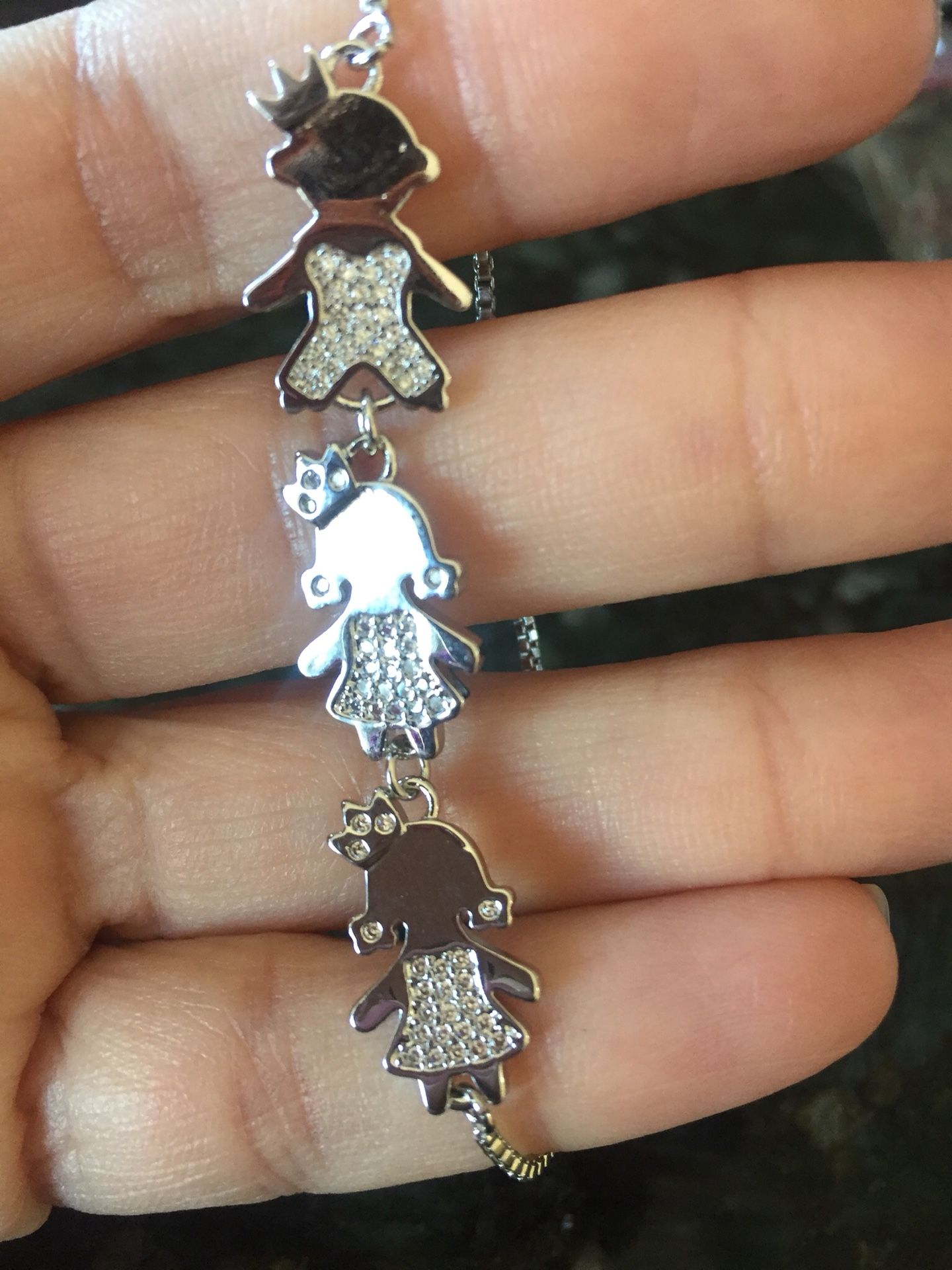 Bracelet with 3 charms