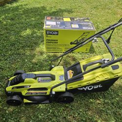 13" RYOBI CORDED LAWNMOWER