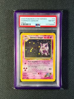 💫 2000 POKEMON GYM HEROES HOLO #14 SABRINA'S GENGAR PSA 8
