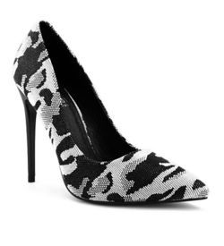 Black & White Camo Pump