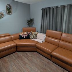 KOPERVIK - Beautiful Leather Sectional Sofa For Sale