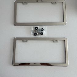 License Plate Frame Stainless Steel