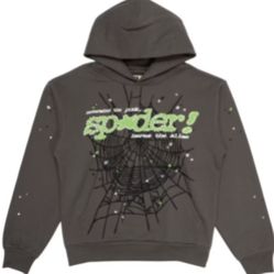 SLATE GREY SPIDER HOODIE SIZE MEDIUM
