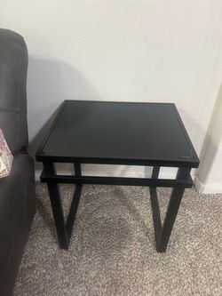 3 piece Black glass coffee table