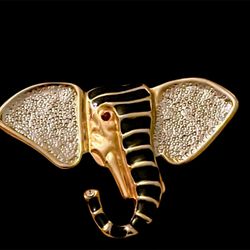 Elephant Brooch