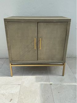 Gold Texture Bar Cabinet