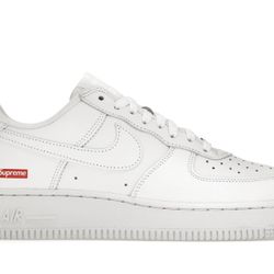Air Force 1 white x supreme sizes 9.5, 10, & 11. 