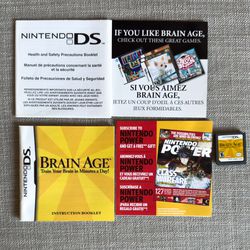 Brain Age: Train Your Brain in Minutes a Day! Nintendo DS Lite 3DS CIB Complete