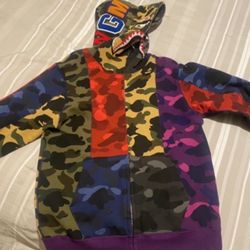 BAPE MULTICOLOR HOODIE