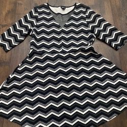 Womans Black And White Dress Size XL By Rue 21 #18
