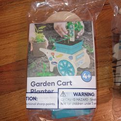 3/$10 ⭐ NEW Lowe's Garden Cart Planter Kids DIY Workshop Craft Project April 2024