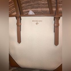 Michael Kors Aria Canvas Tote Bag/purse