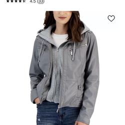 Joujou New Grey Moto Jacket 