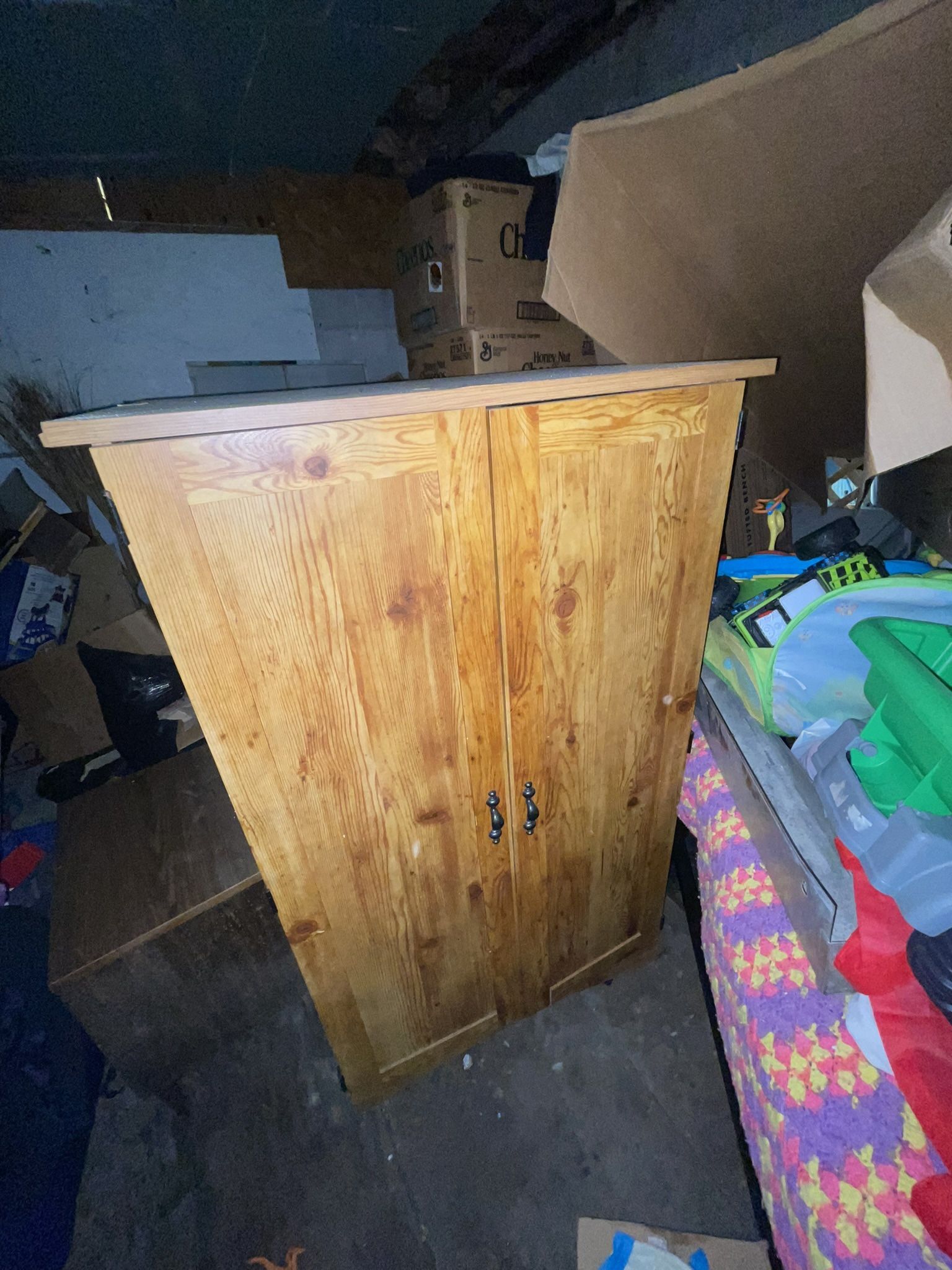 Maple Chest Cabinet/ Laptop Desk/ Multi Use Chest 