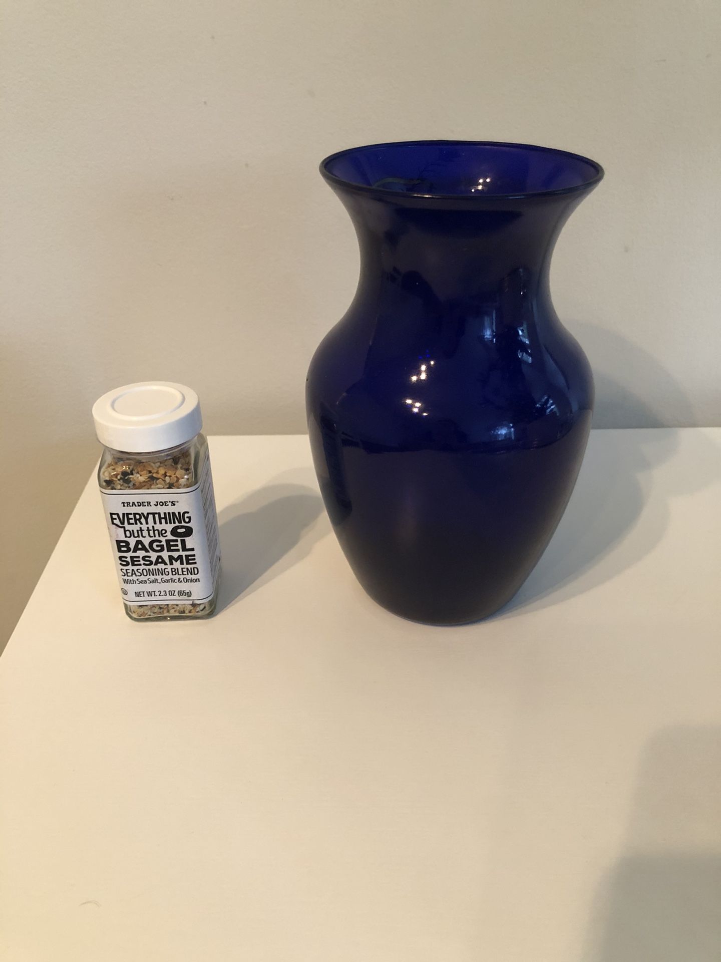 Indigo Glass Vase