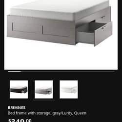 Storage bed frame, full