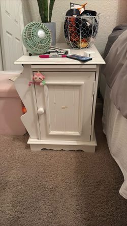 White Potato Barn Nightstand